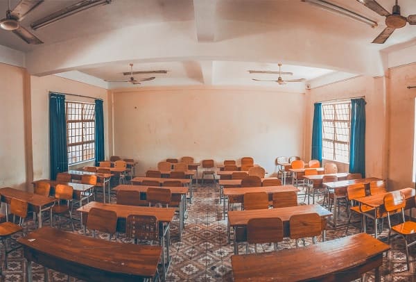 Empty classroom