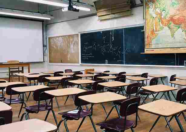 empty classroom