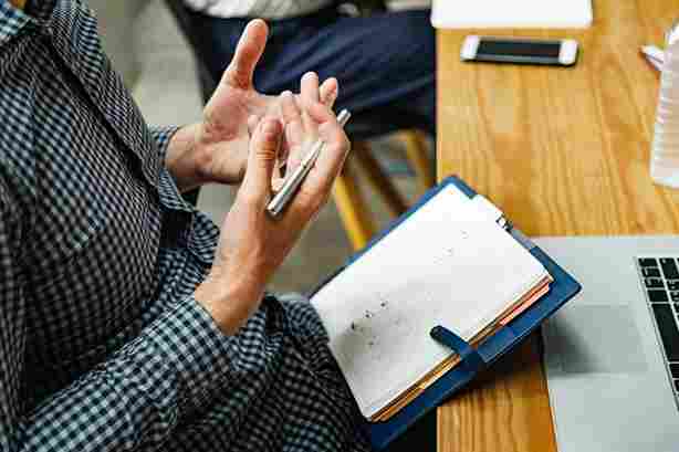 books and hands