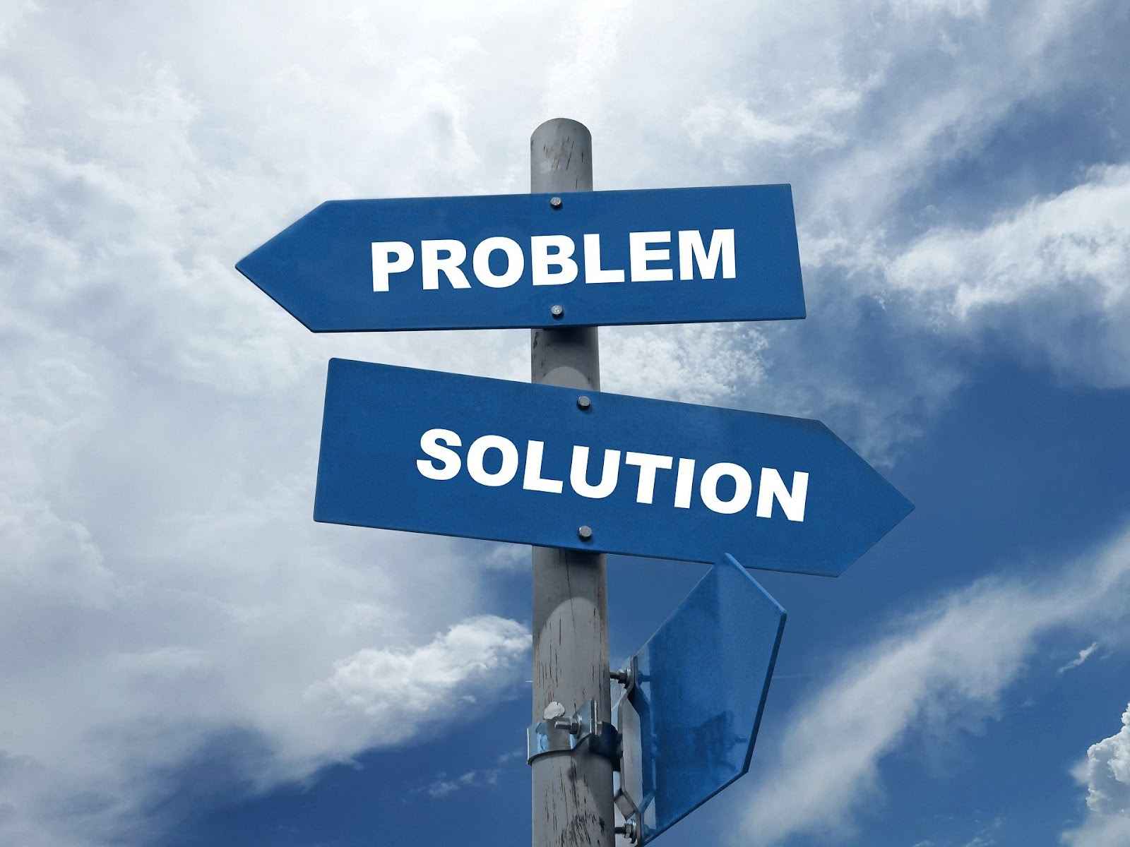 problem and solution signs