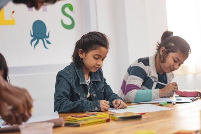 girl studying