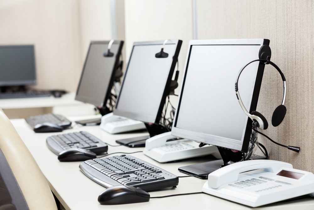 Computers on a table