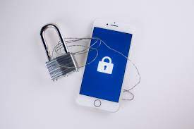 A smartphone secured with a padlock and lock, ensuring enhanced privacy and protection for your device.