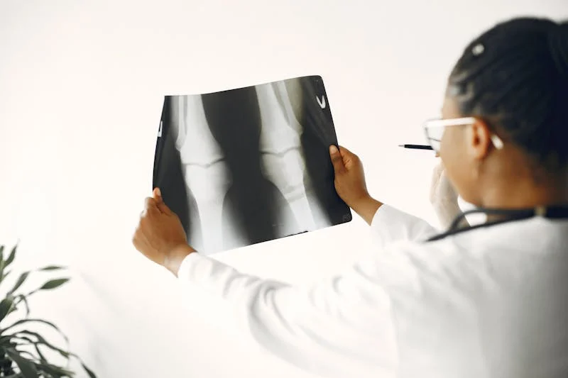 doctor checking an X-ray